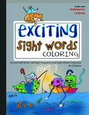 Exciting Sight Words Coloring 2