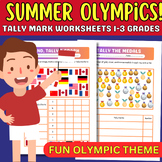 Exciting Summer Olympics Tally Marks Worksheets for Young 