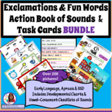 Exclamations & Fun Words Action Book & Task Card Sound BUNDLE