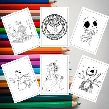 Nightmare Before Christmas Coloring Book: Coloring Book, Relax Design for  Artists with fun and easy design for Children kids Preschool (Paperback)