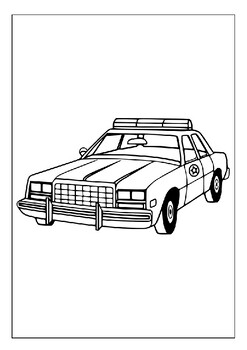 Exclusive Printable Police Car Coloring Pages Collection for Creative Kids