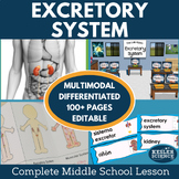 Excretory System Complete 5E Lesson Plan