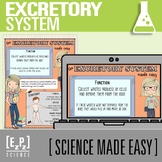 Excretory System PowerPoint and Notes