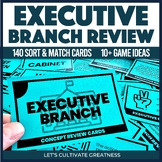 Executive Branch Activity Review Task Cards - Civics Gover