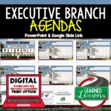 Executive Branch Agenda PowerPoint & Google Slides, Civics Agenda