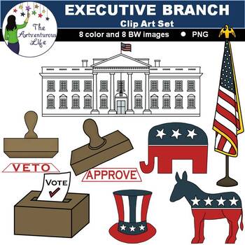 Preview of Executive Branch Clip Art Set