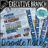 The President & the Executive Branch Doodle Notes and Digi