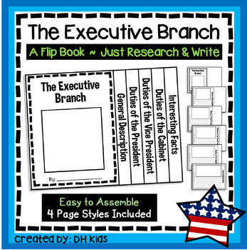 Preview of Executive Branch, Government Flip Book, US Political System Project