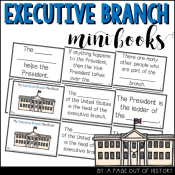 Preview of Executive Branch Mini Books for Social Studies