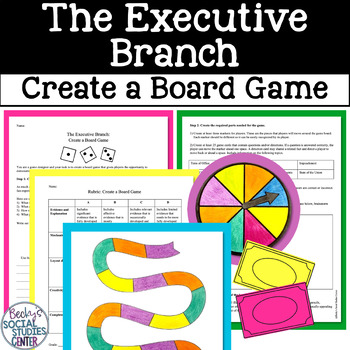 Preview of Executive Branch President Constitution  Board Game Project