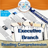 Executive Branch Reading Comprehension Passages and Questi