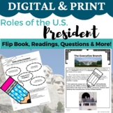 Executive Branch Roles of the President- Readings, Puzzles