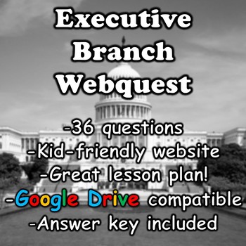 Preview of Executive Branch Webquest