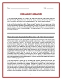 Executive Branch student self-paced lesson and worksheet