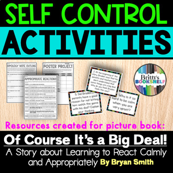 Preview of Executive FUNction Series: Of Course It's a Big Deal! - Book Activities