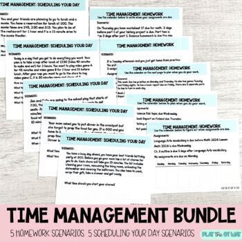 Preview of Executive Function  Bundle Time Management NO PREP OT Activities