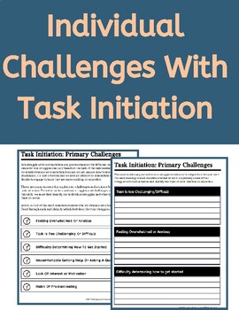 Preview of Executive Function Challenges: Individual Challenges With Task Initiation