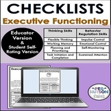 Executive Function Checklist with Educator and Student Versions