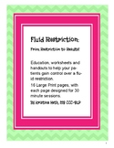 Executive Function: Fluid Restriction Education, Worksheet