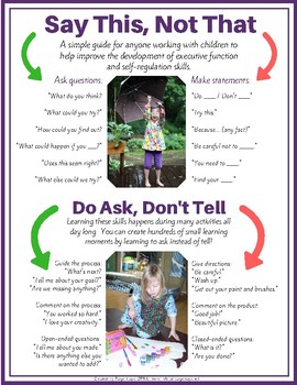 Preview of Executive Function Parent Handout Pack- 7 easy to use home strategies