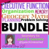 Executive Function: Planning, Organization, Money Math BUNDLE
