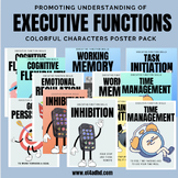 Executive Function Poster Pack Characters Elementary OT SEL