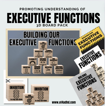 Preview of Executive Function Poster and Bulletin Board Middle School OT SEL ADHD SLP