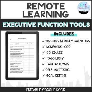 Preview of Executive Function Remote Learning Tools