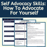 Executive Function Skills Activity Lesson: How To Self Advocate