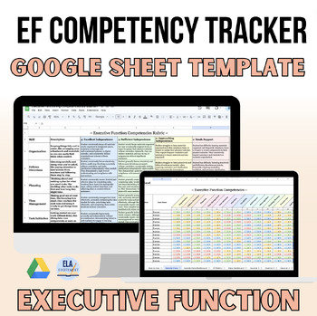 Preview of Executive Function Skills Competencies Tracker | GOOGLE SHEET