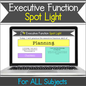 Preview of Executive Function Skills Spot Light