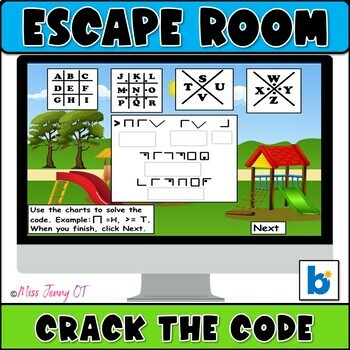 Preview of Executive Functioning Activities Escape Room OT Boom Cards