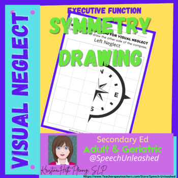 Preview of Executive Functioning Activities-Right and Left Visual Neglect Worksheets