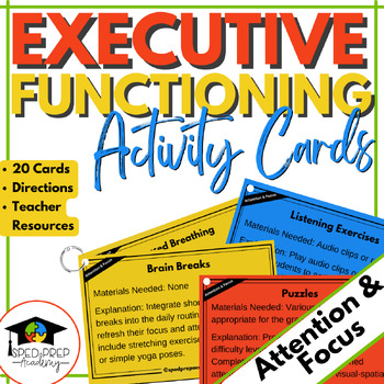 Preview of Executive Functioning Activity Cards- Attention and Focus