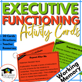 Executive Functioning Activity Cards - Working Memory