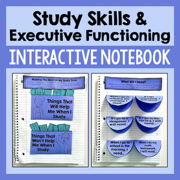 Preview of Executive Functioning And Study Skills Interactive Notebook Activities