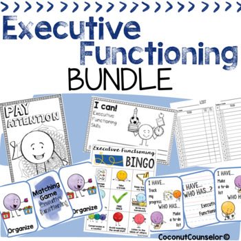 Preview of Executive Functioning Bundle | Supports, Activities, Games