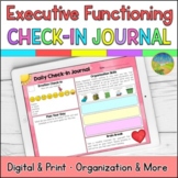 Executive Functioning Check-In Journal for Organization & 