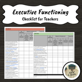 Executive Functioning Checklist for Teacher Technology Practices