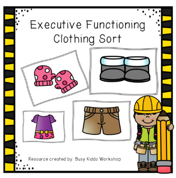 Preview of Executive Functioning- Clothing