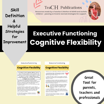 Preview of Executive Functioning Cognitive Flexibility & Improvement Strategies Detailed