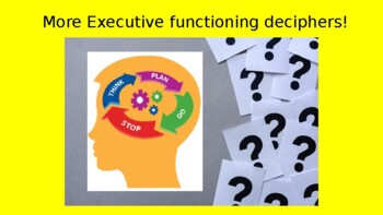 Preview of Executive Functioning Deciphers & Crossover Curriculum!!