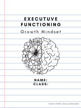 Preview of Executive Functioning: Growth V.S. Fixed Mindset Reflection Booklet