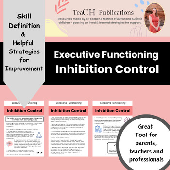 Preview of Executive Functioning Impulse Control Explained & Support Strategies Detailed