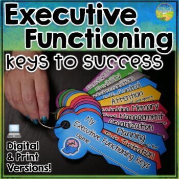 Preview of Executive Functioning Keys Craft and Activity