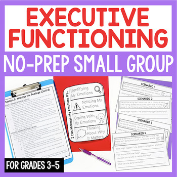 Preview of Executive Functioning Small Group Plan With No-Prep Lessons & Activities