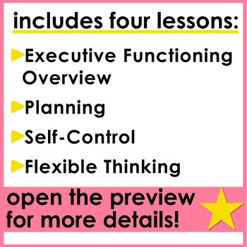 Executive Functioning Lessons by The Responsive Counselor | TPT