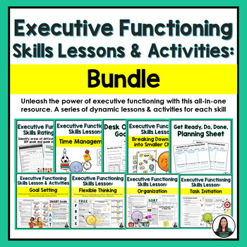 Preview of Executive Functioning Skills Lessons and Activities BUNDLE (Ultimate Toolkit)