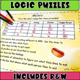 Executive Functioning Logic Puzzle Activities Worksheets, 