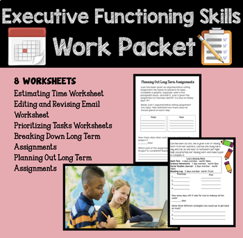 Preview of Executive Functioning Packet - Great for Data Collection or ESY!